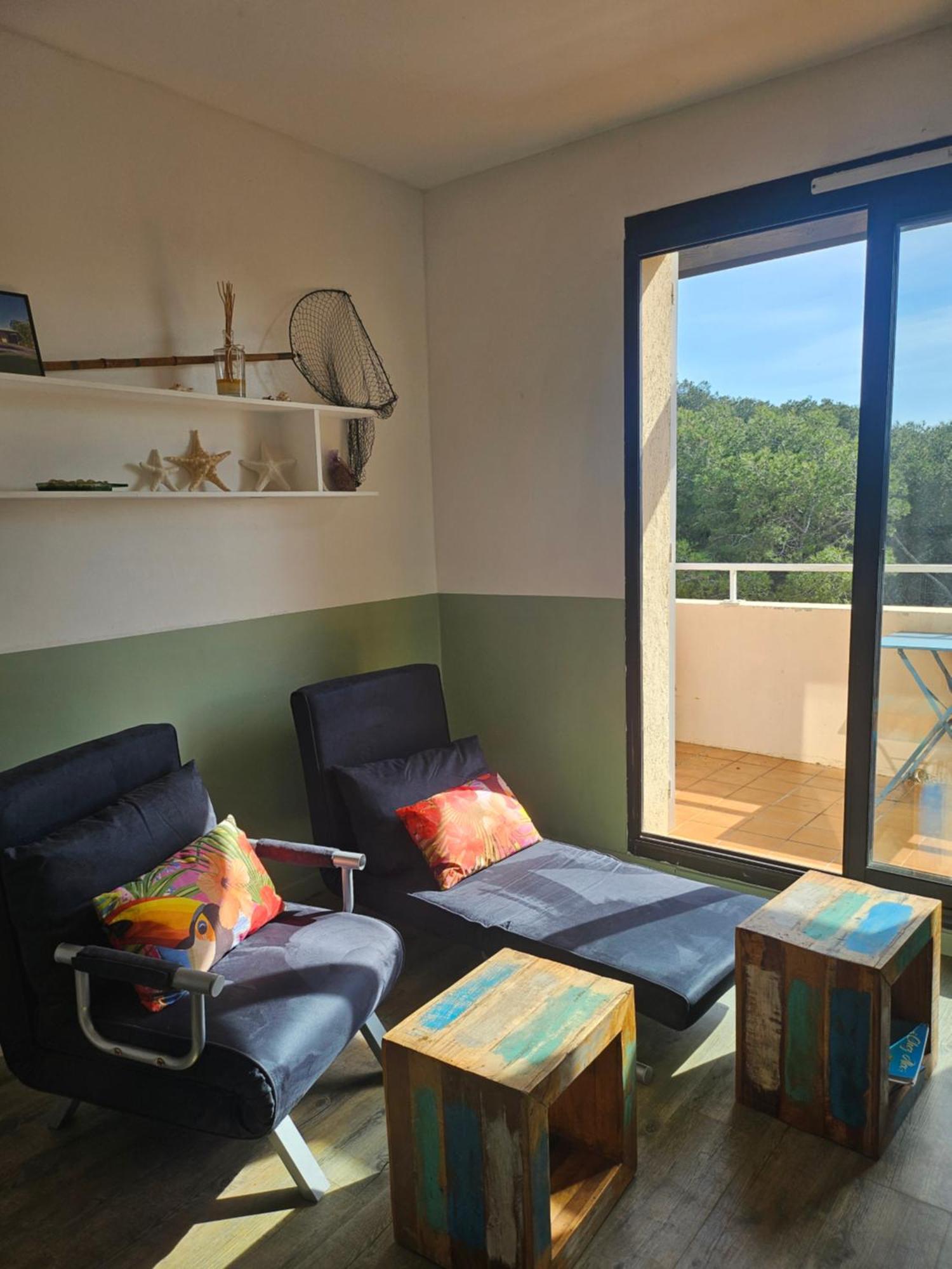 Domaine De La Coudouliere, T2 Climatise Terrasse Vue Mer Sans Vis A Vis Plage A 100M 锡富尔勒普拉日 客房 照片